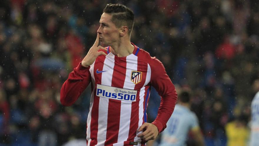 Fernando Torres celebra su gol frente al Celta.