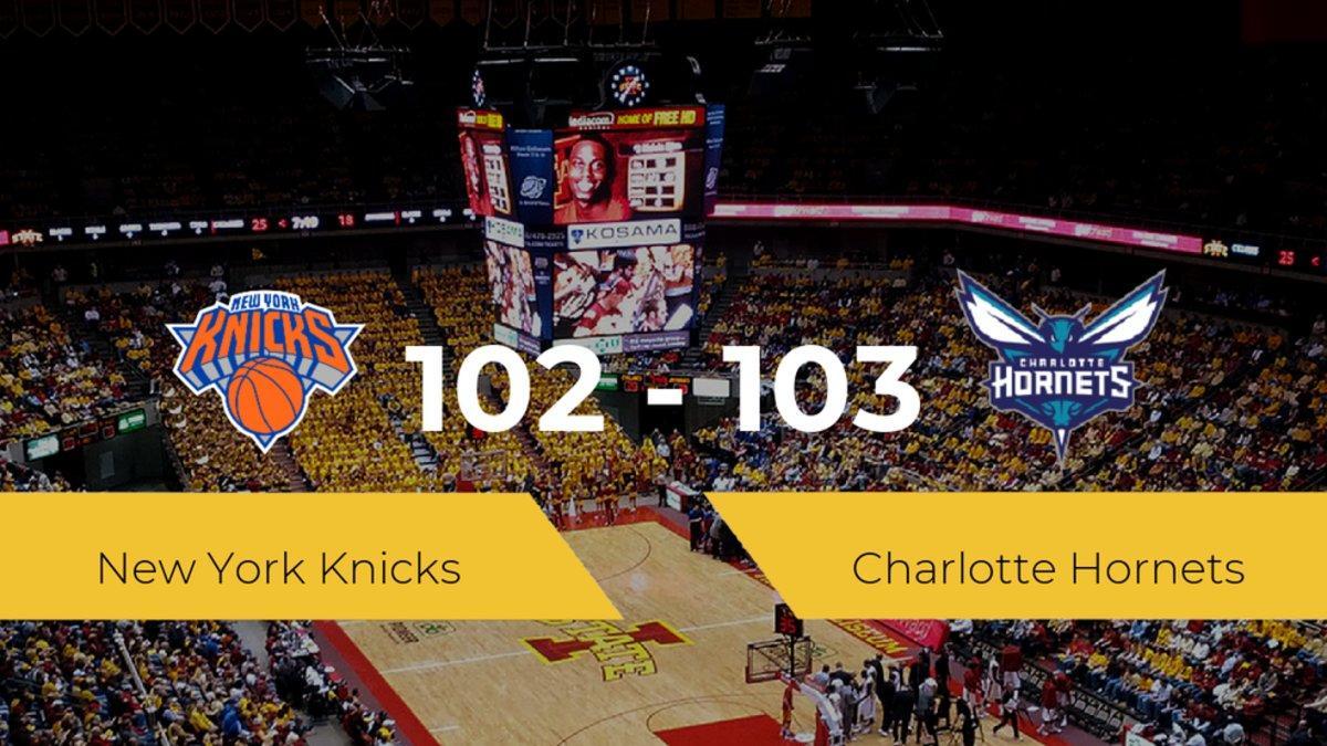 Charlotte Hornets gana a New York Knicks por 102-103
