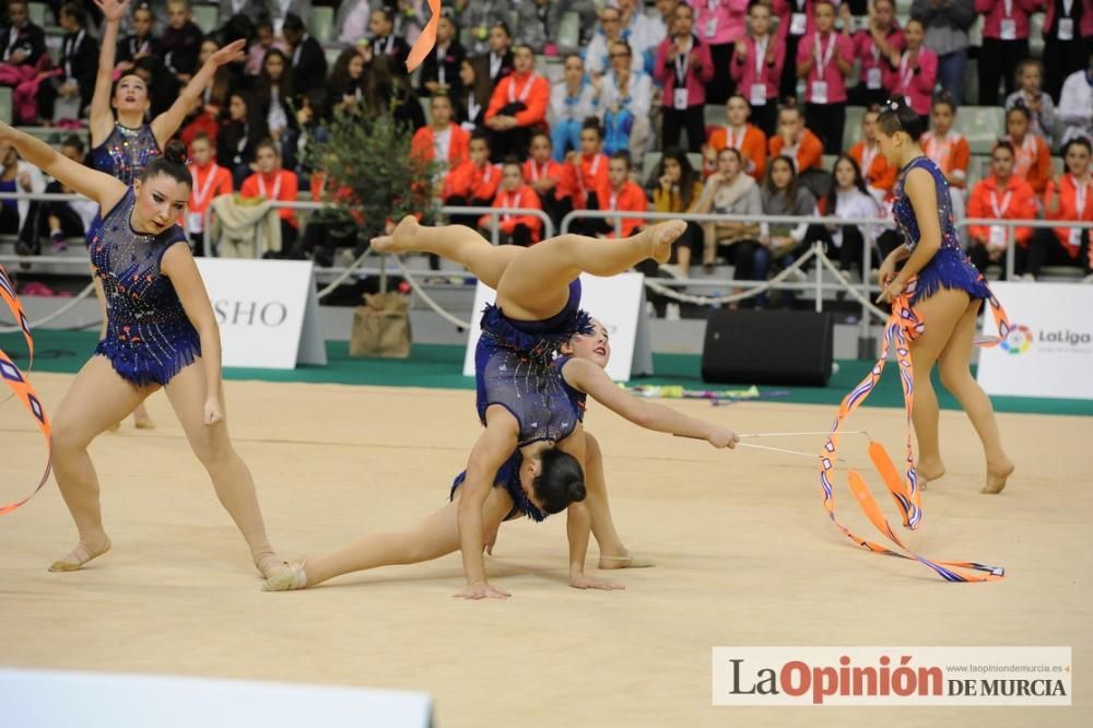 El Campeonato de España arranca en el Palacio de los Deportes con el Rítmica Pozuelo, Ruth Ritmo, Calpe, Praxis y Mabel como líderes