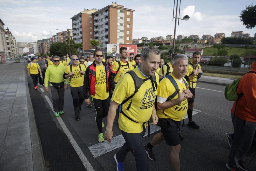 La "marcha del aluminio" de los trabajadores de Alcoa: Primera etapa