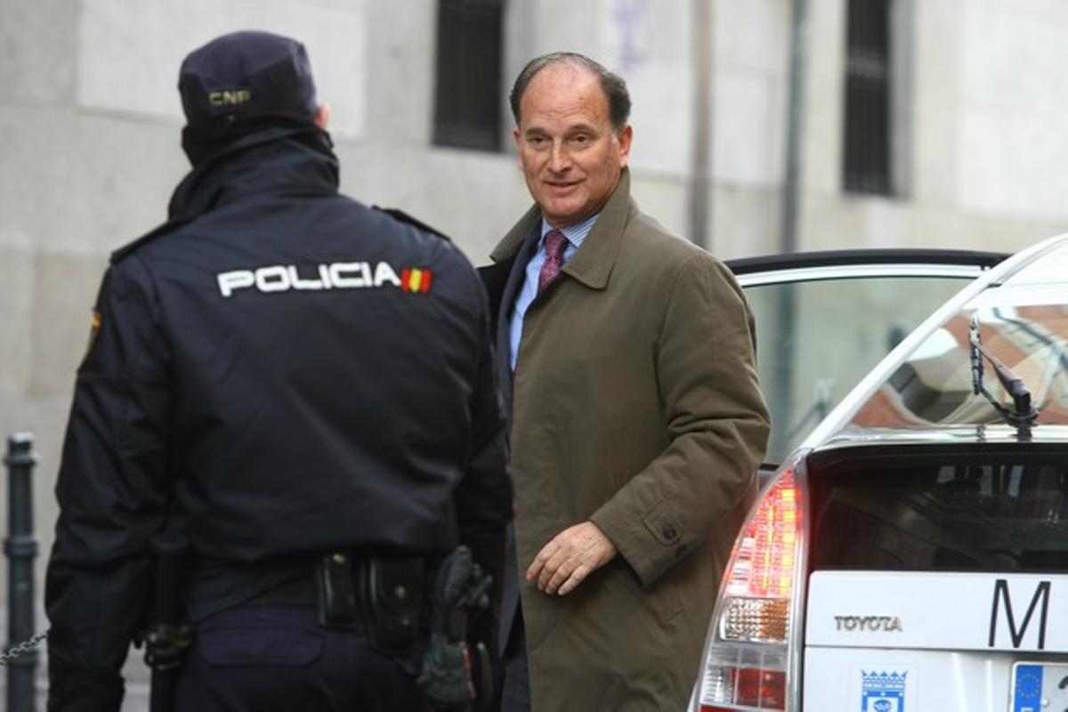 L’ex d’Ana Mato, Jesús Sepúlveda, arriba a l’Audiència Nacional per declarar pel ’cas Gürtel’, en una imatge d’arxiu.