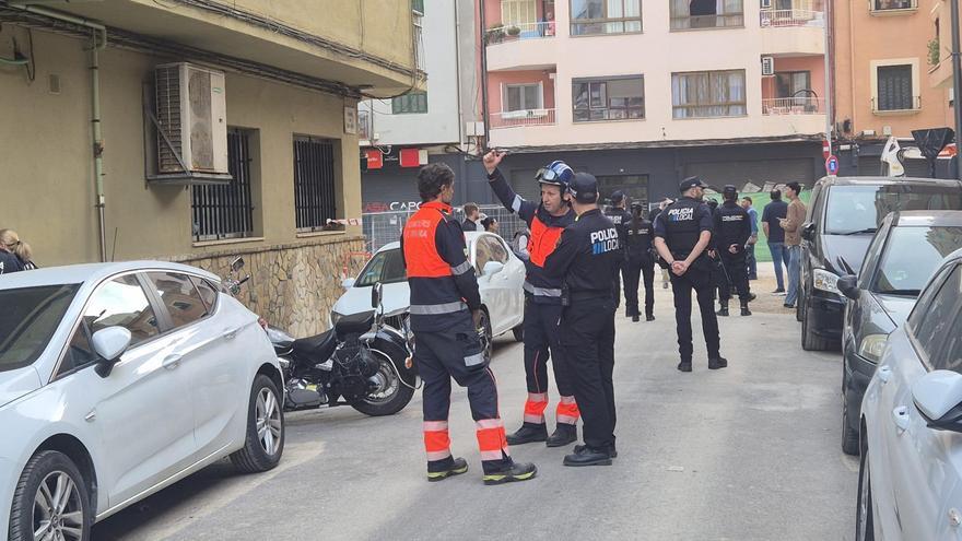 Derrumbe en Palma: desalojan un edificio del barrio de Foners