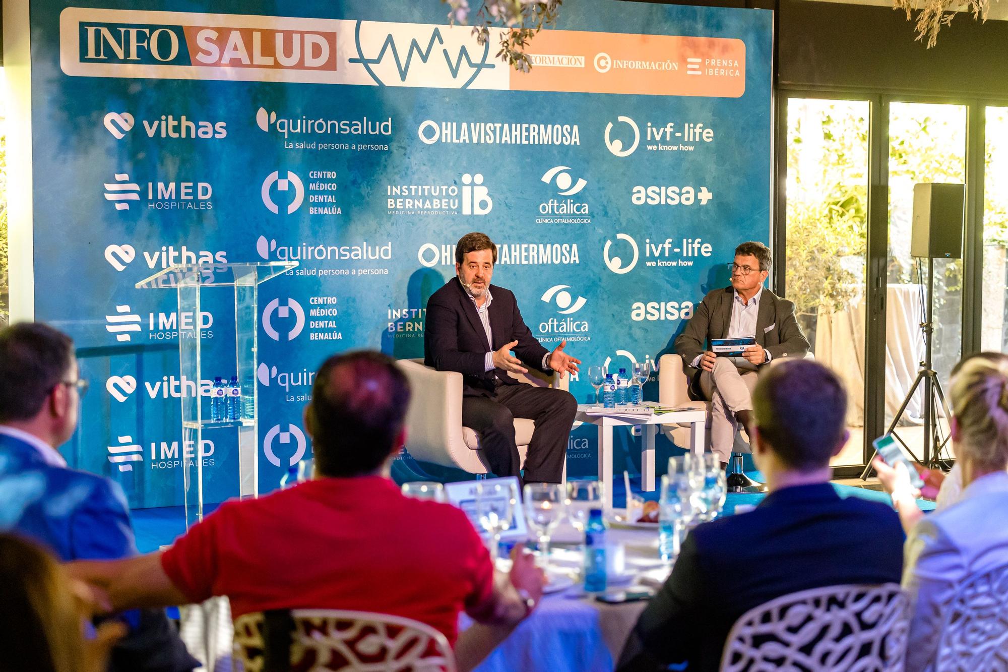 Encuentro INFOSALUD en el Restaurante Maestral de Alicante. Un evento que reúne a profesionales del sector de la Sanidad Privada de la provincia con la participación de Carlos Rus, presidente de la Alianza de la Sanidad Privada Española