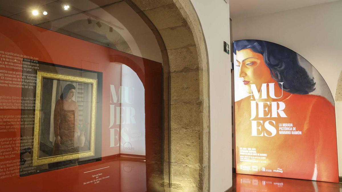 Mujeres en la obra de Navarro Ramón expuesta en el Mubag