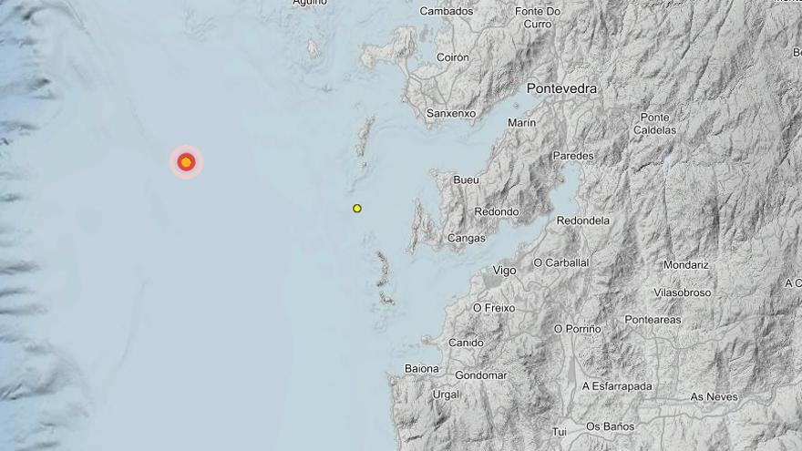 Un terremoto ante las Rías Baixas se hace notar en el área de Vigo