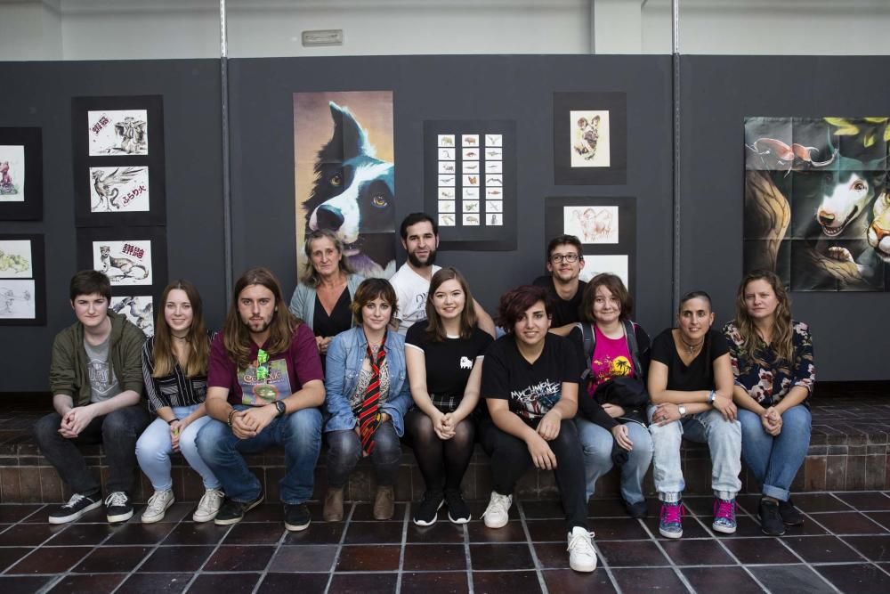 Exposición de ilustradores de la Escuela de Arte de Oviedo