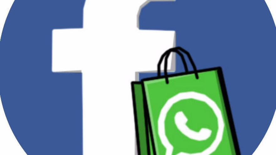 El logo de &#039;Facebook&#039;, propietaria de &#039;WhatsApp&#039;.