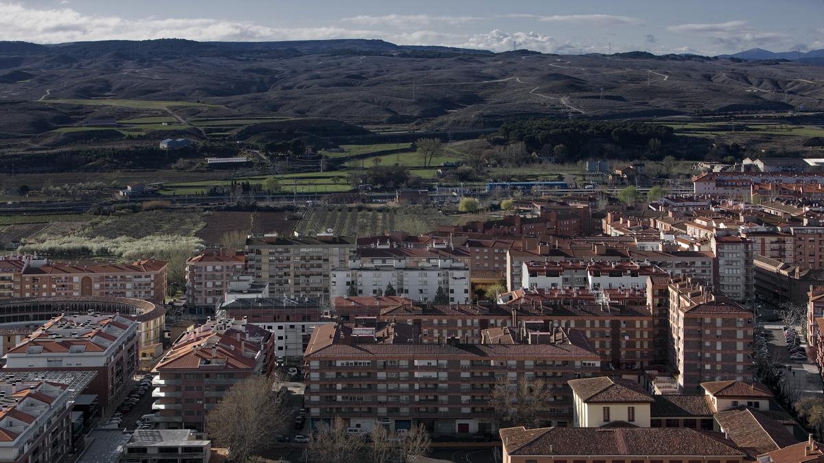 Vista de Calatayud, lugar de nacimiento de Blanca Catalán.