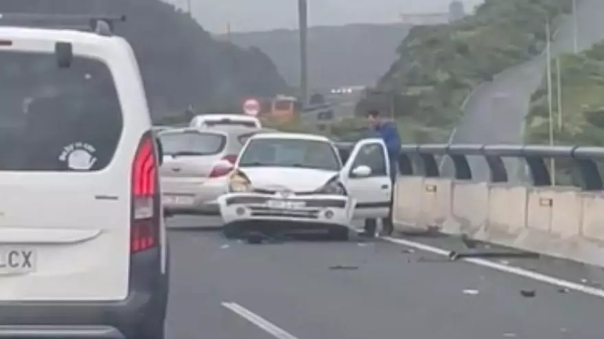Accidente en la salida de Arucas hacia la GC-2