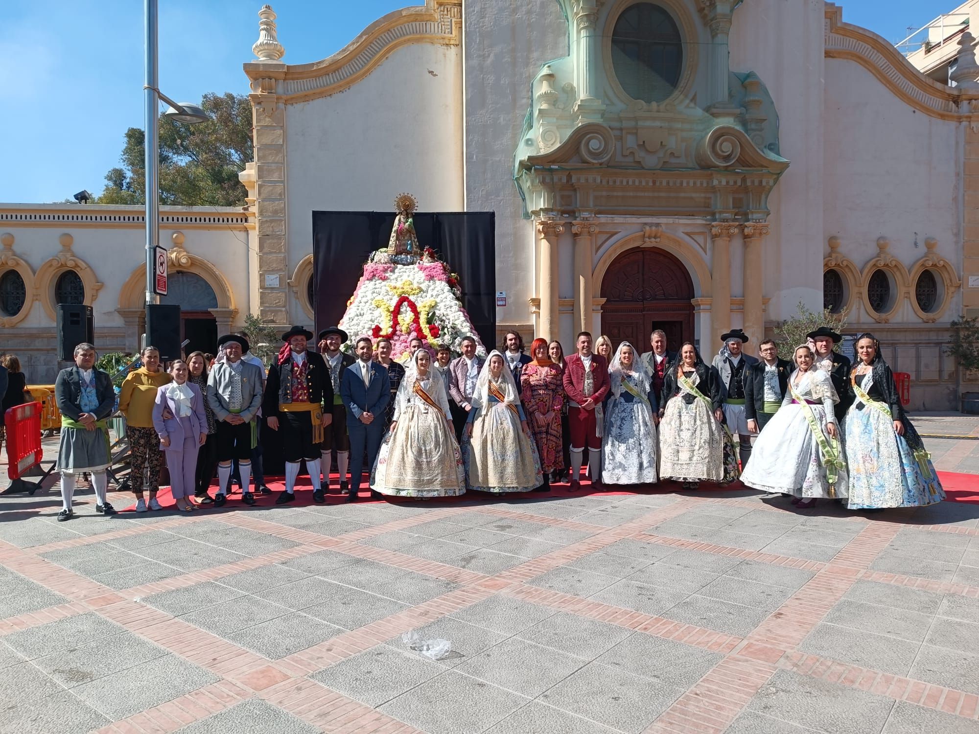 Ofrenda en el Port de Sagunt