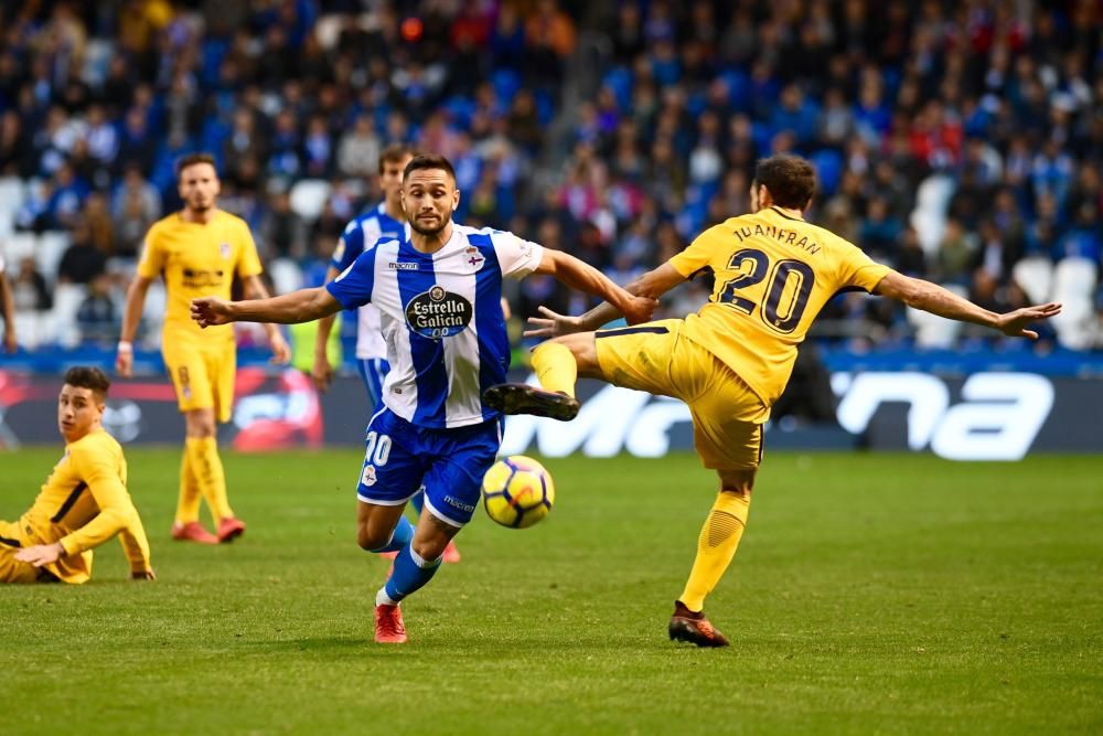 El Dépor cae en el descuento ante el Atlético