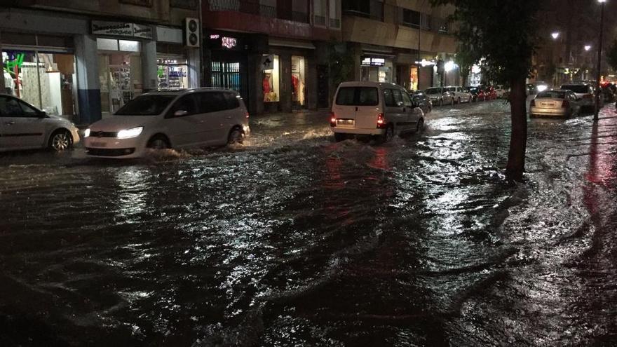 Fuertes lluvias en Caravaca