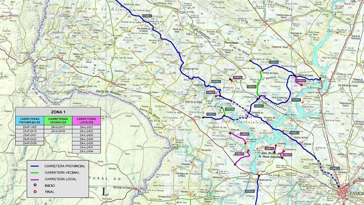 La Diputación destina 250.000 euros a mejorar la señalización de las carreteras