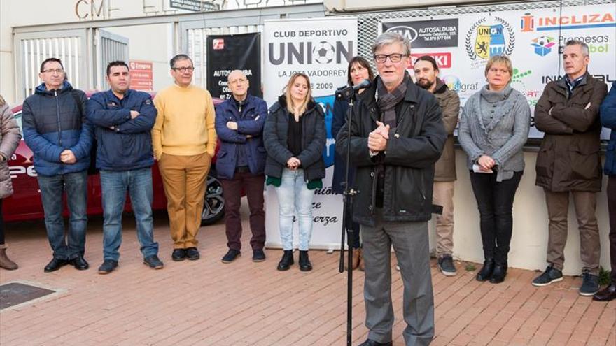 Santisteve e Híjar, en el aniversario del CD Unión