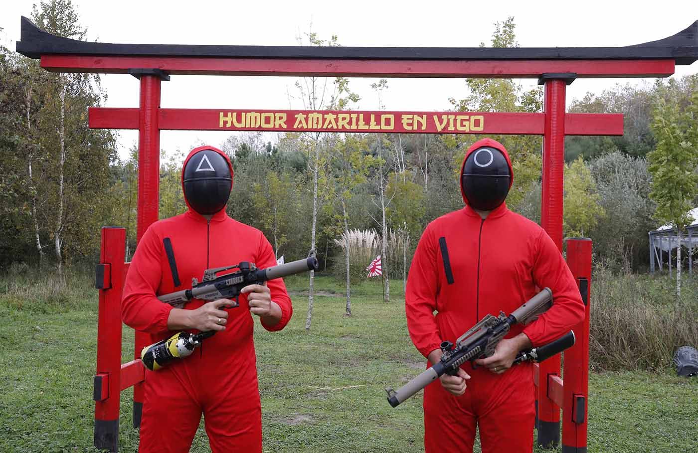 Ricardo y Luis Terrón en las instalaciones del monte vigués