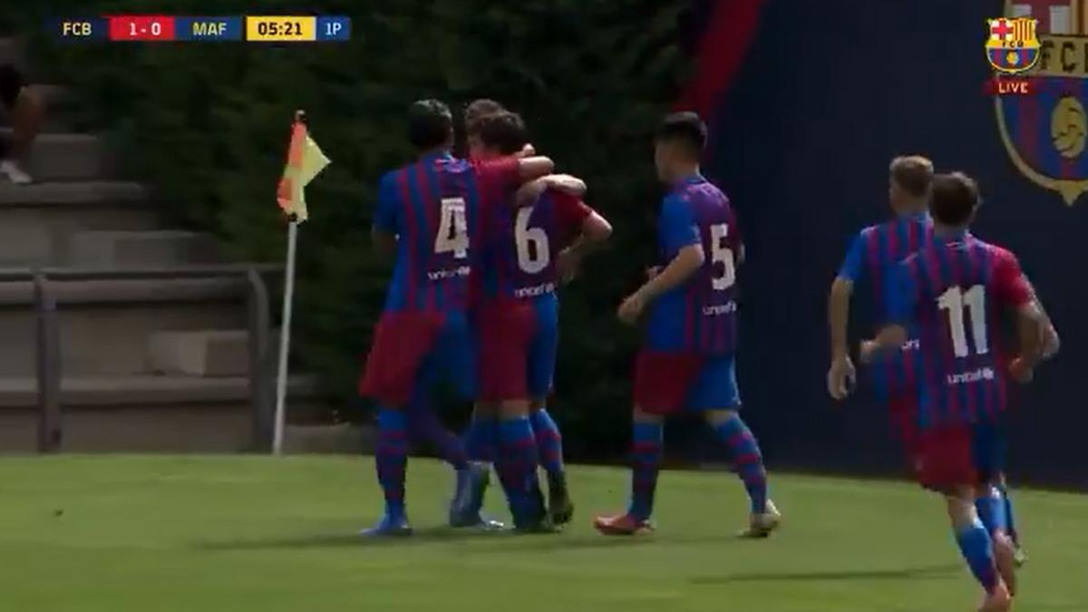 El golazo de tacón a lo Ibra de Jorge Alastuey con el Juvenil