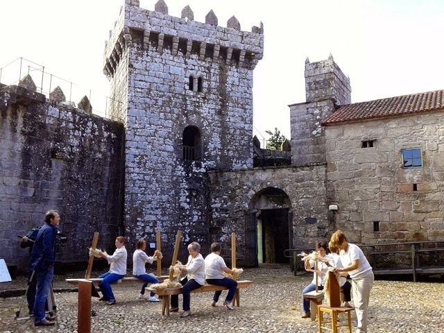 Actividades en el interior del Castillo de Vimianzo.