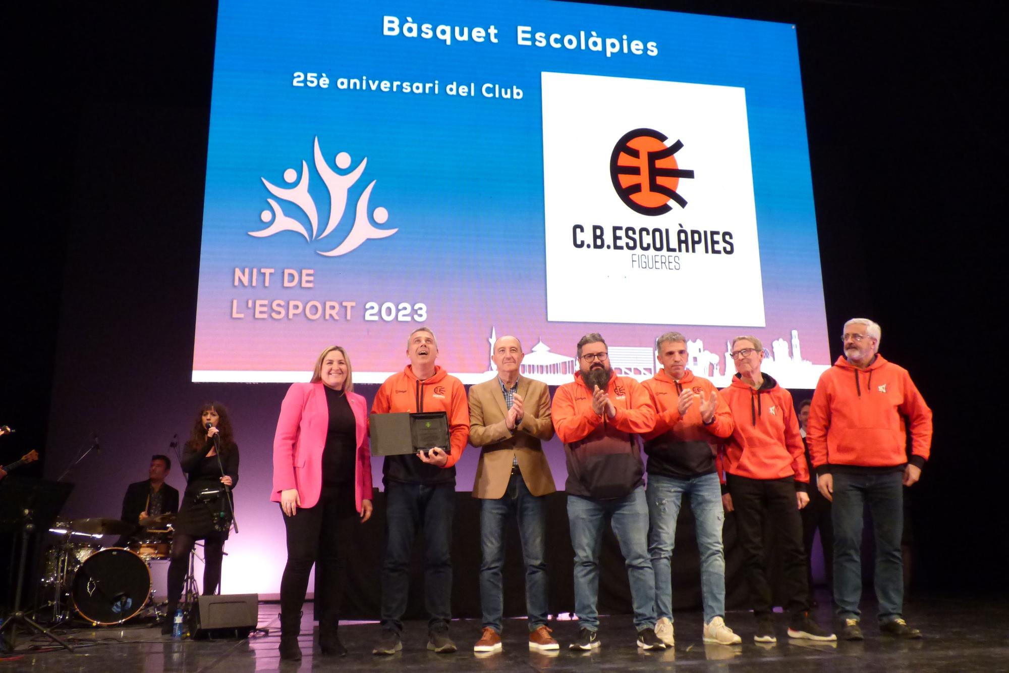 Els esportistes s'apoderen del Teatre El Jardí de Figueres per celebrar la Nit de l'Esport 2023