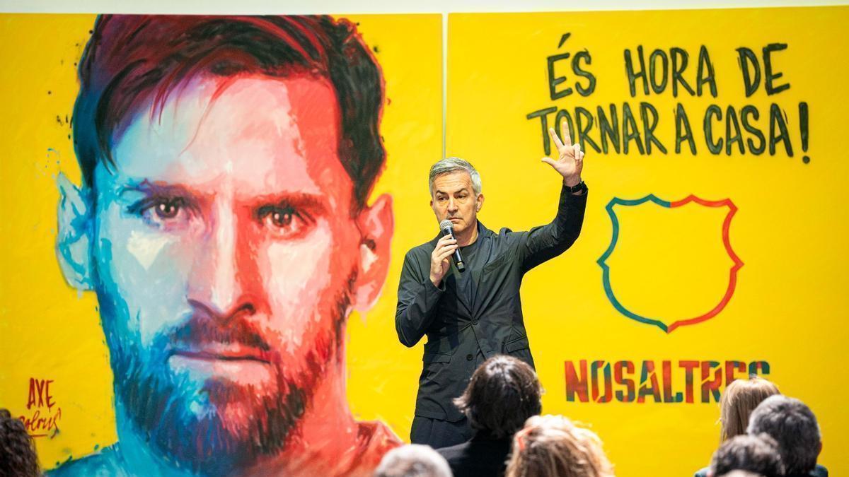 El precandidato Víctor Font quiere nombrar a Messi presidente de honor del Barça