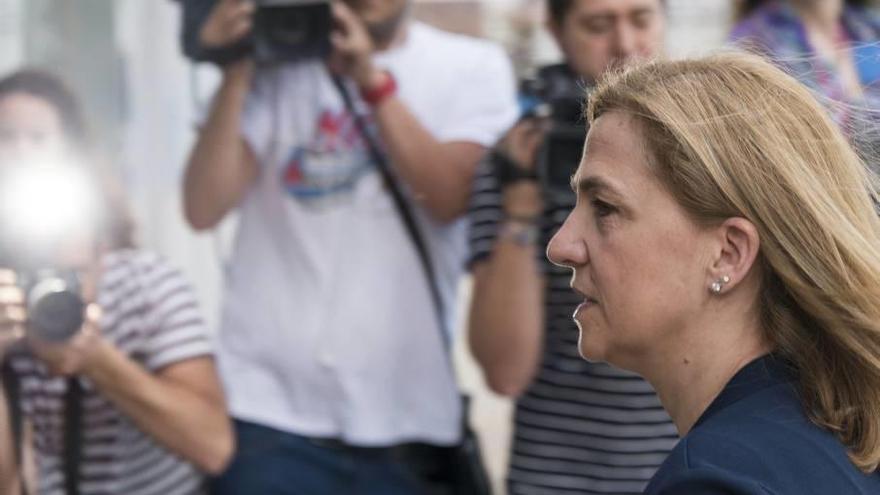 La Infanta, a su llegada a una de las sesiones del juicio de Nóos.