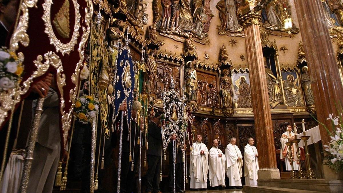 Misa en la catedral de Terrassa.