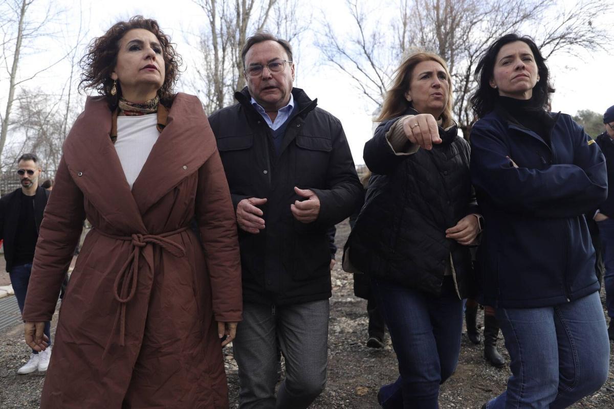 María Jesús Montero, este domingo, en Villafranca