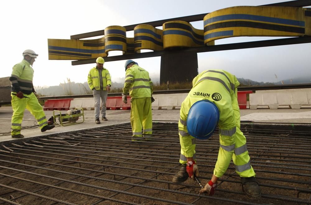 Obras en la autopista "Y"