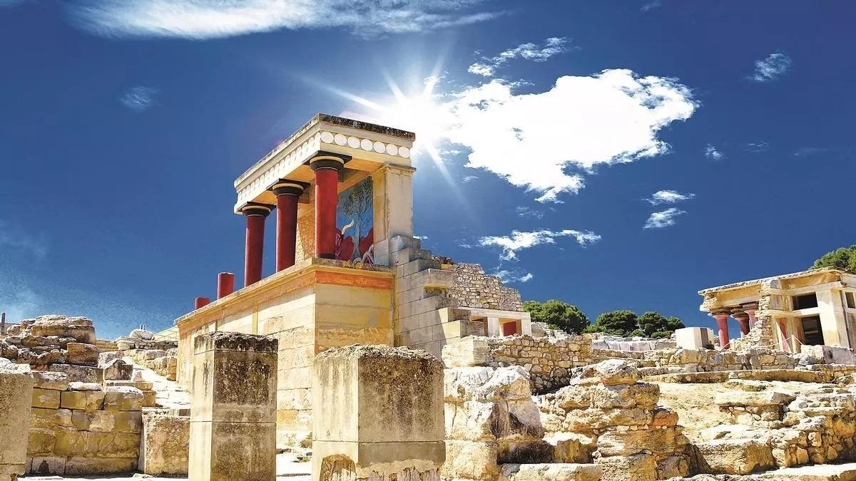 Restos arqueológicos en Creta.