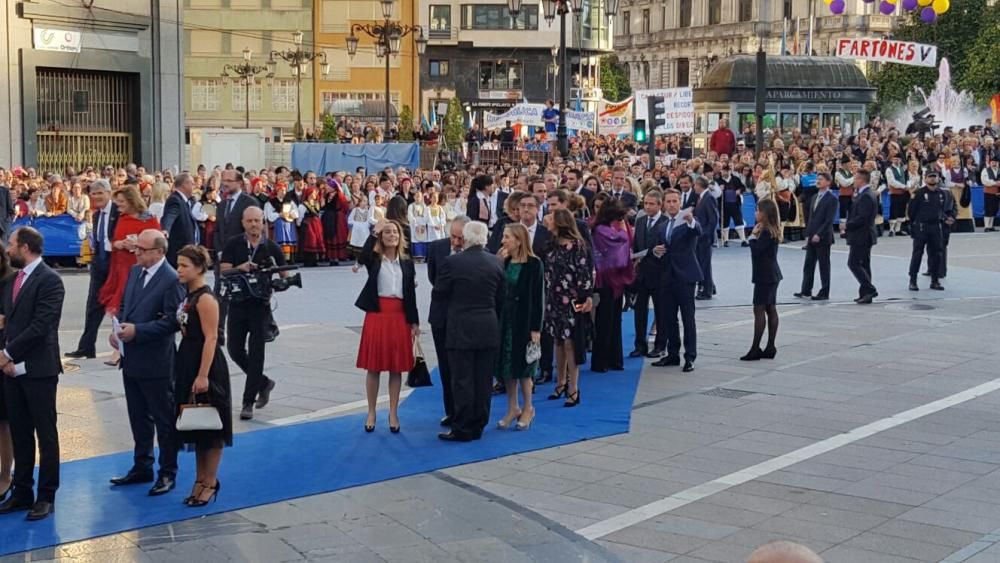 La alfombra azul de los premios "Princesa de Asturias" 2016