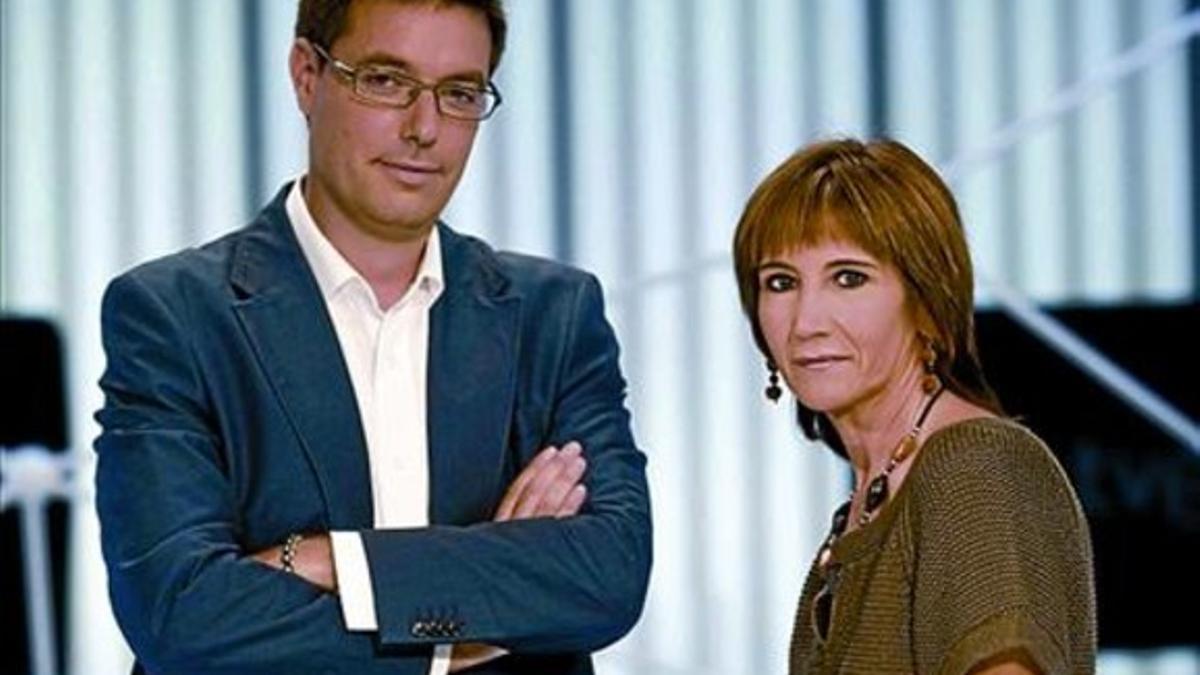 Rogeli Vázquez y María José Màlia, en 'Sempre positius', de TVE-Sant Cugat.