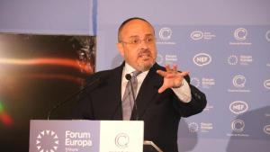 El president del PPC, Alejandro Fernández, al Fòrum Europa-Tribuna Catalunya