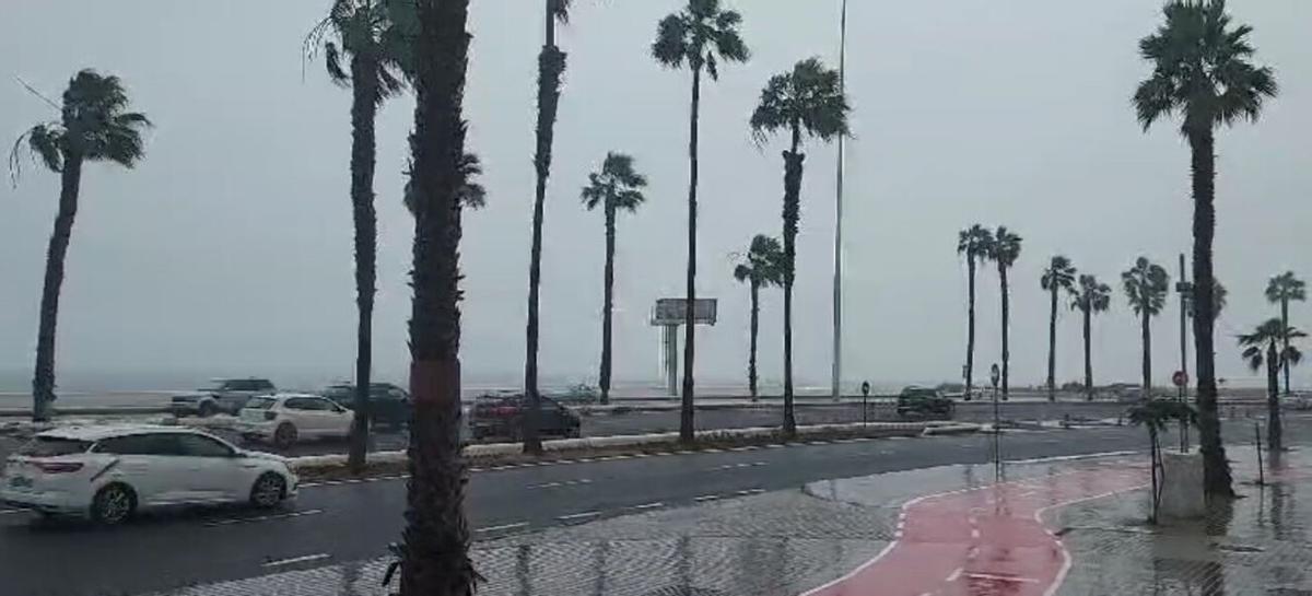 Llueve en Las Palmas de Gran Canaria (23/02/24)