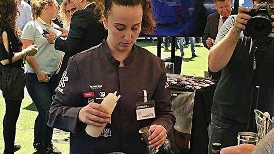 Marta Charro durante la disputa de la semifinal en Granada.