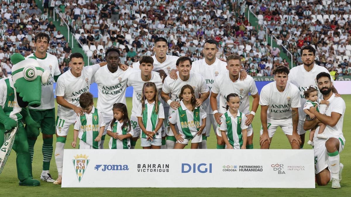 Once inicial del Córdoba CF ante el Burgos en El Arcángel.