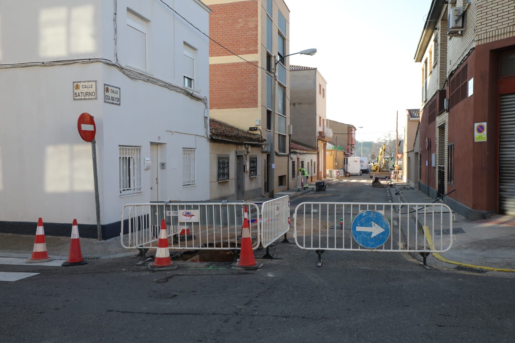 FOTOGALERÍA | Obras en la calle Osa Mayor de Zaragoza