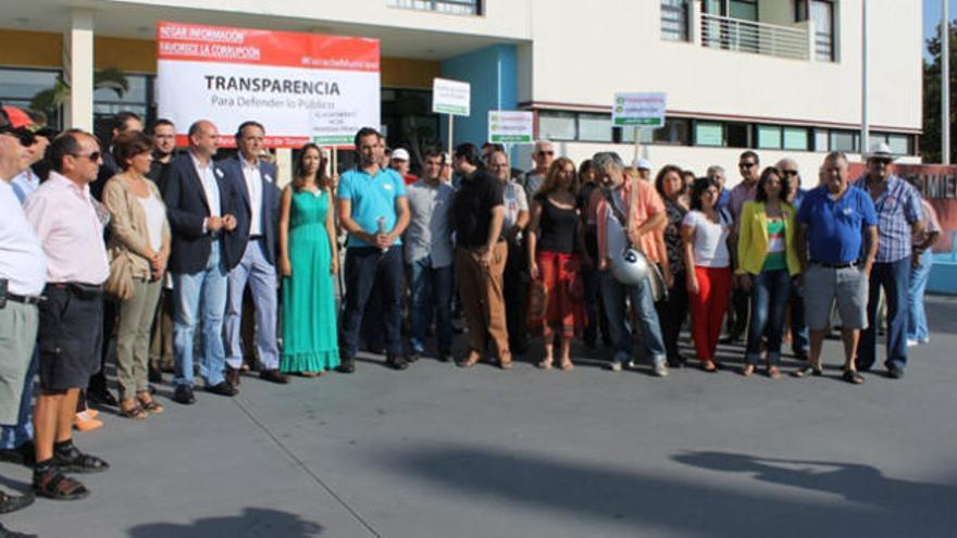 Protesta contra la opacidad en Torremolinos