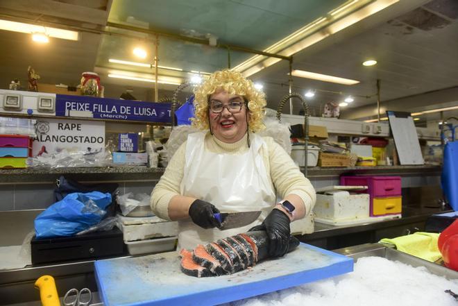 El Entroido de A Coruña se vive en el mercado de la plaza de Lugo