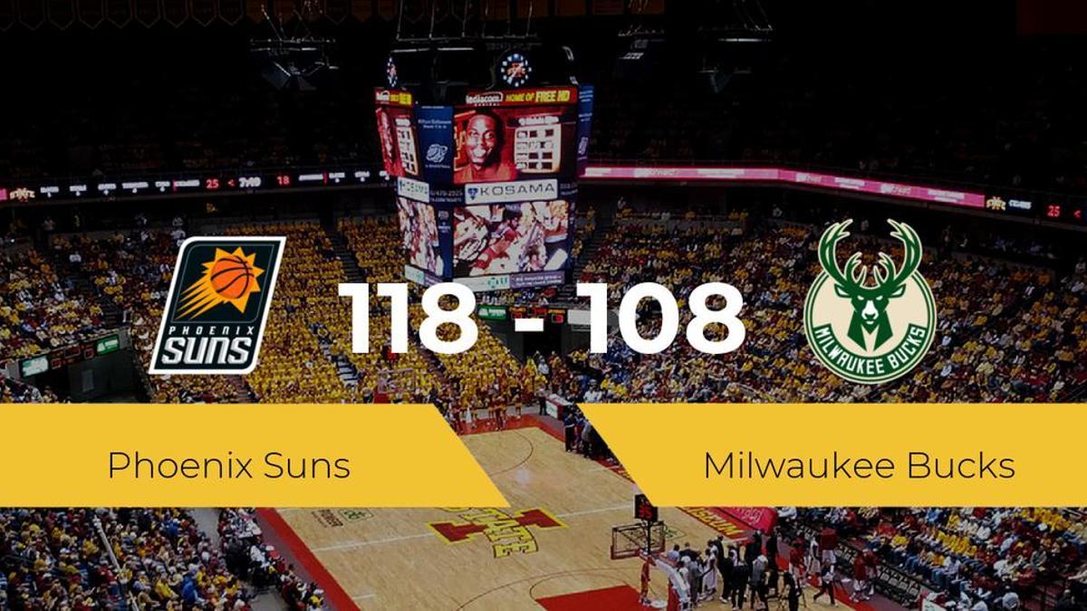 Phoenix Suns consigue derrotar a Milwaukee Bucks (118-108)