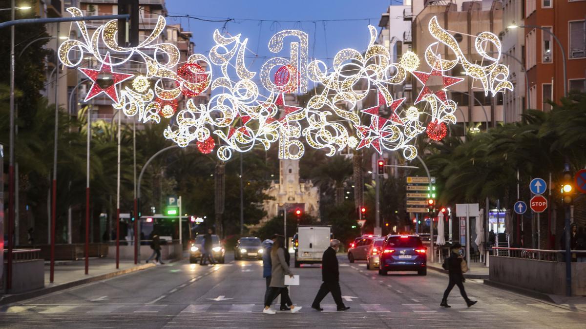 Encendido de luces en Alicante