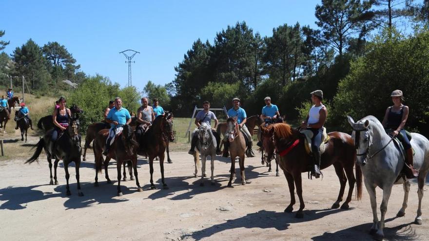 Participantes en una ruta a caballo anterior.