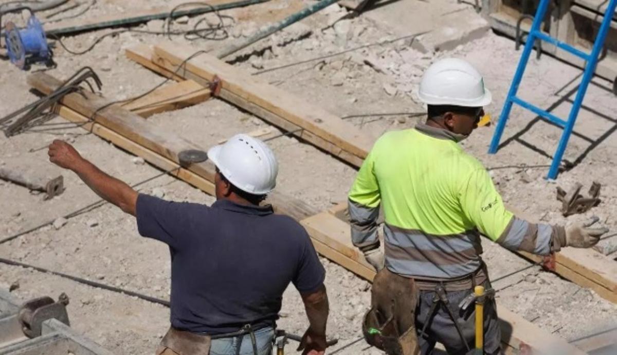 Trabajadores de la construcción.
