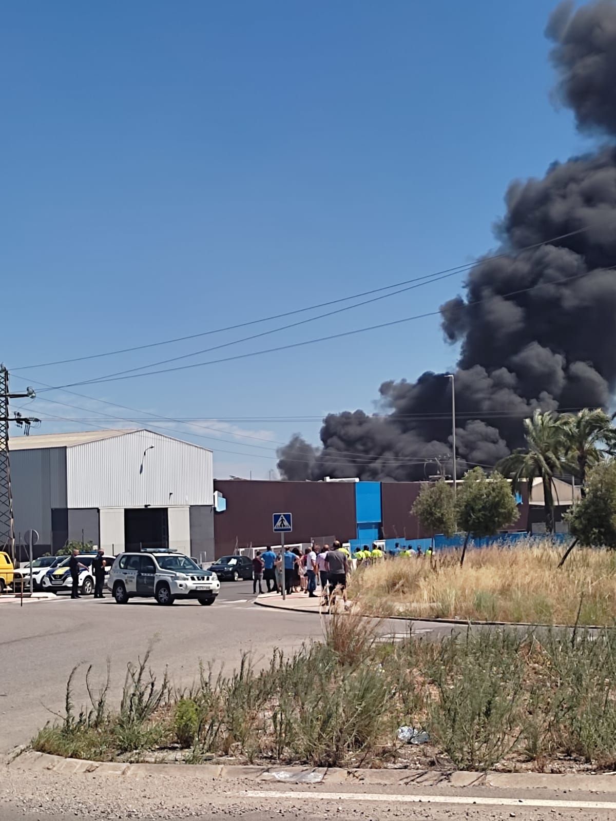 Incendio en una empresa química de Picassent