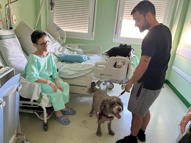 Fotogalería/Las imágenes del reencuentro de Aida y Boira en el hospital de Plasencia