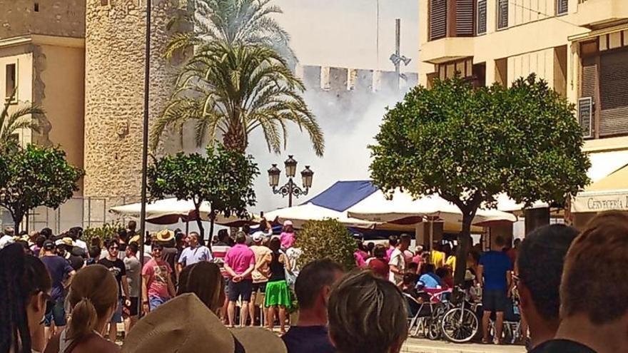 Brutal mascletà en Traspalacio