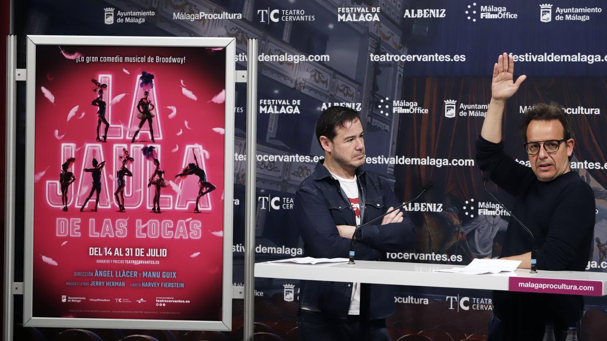 Rueda de prensa de presentación de 'La jaula de las locas', en el Teatro Cervantes.