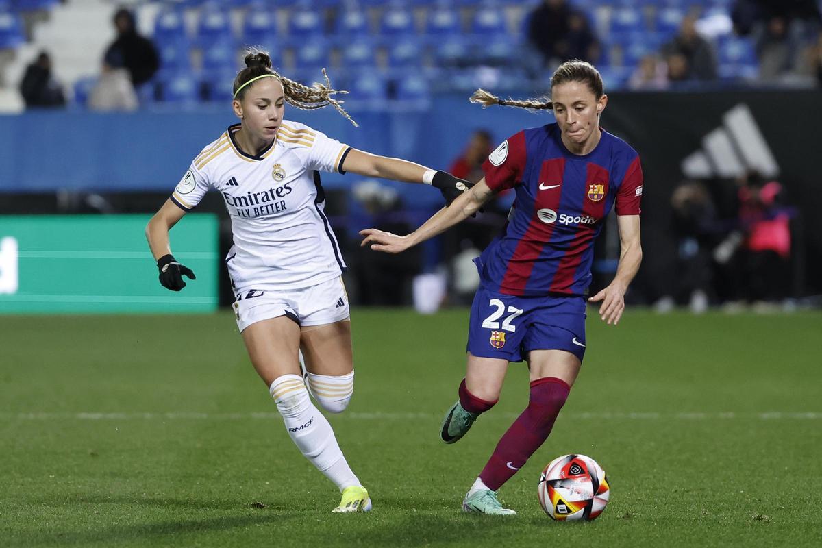 Supercopa de España Femenina. Semifinal FC Barcelona - Real Madrid, en imágenes