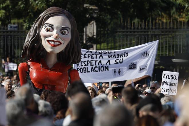 Manifestación en Madrid en defensa de la sanidad pública