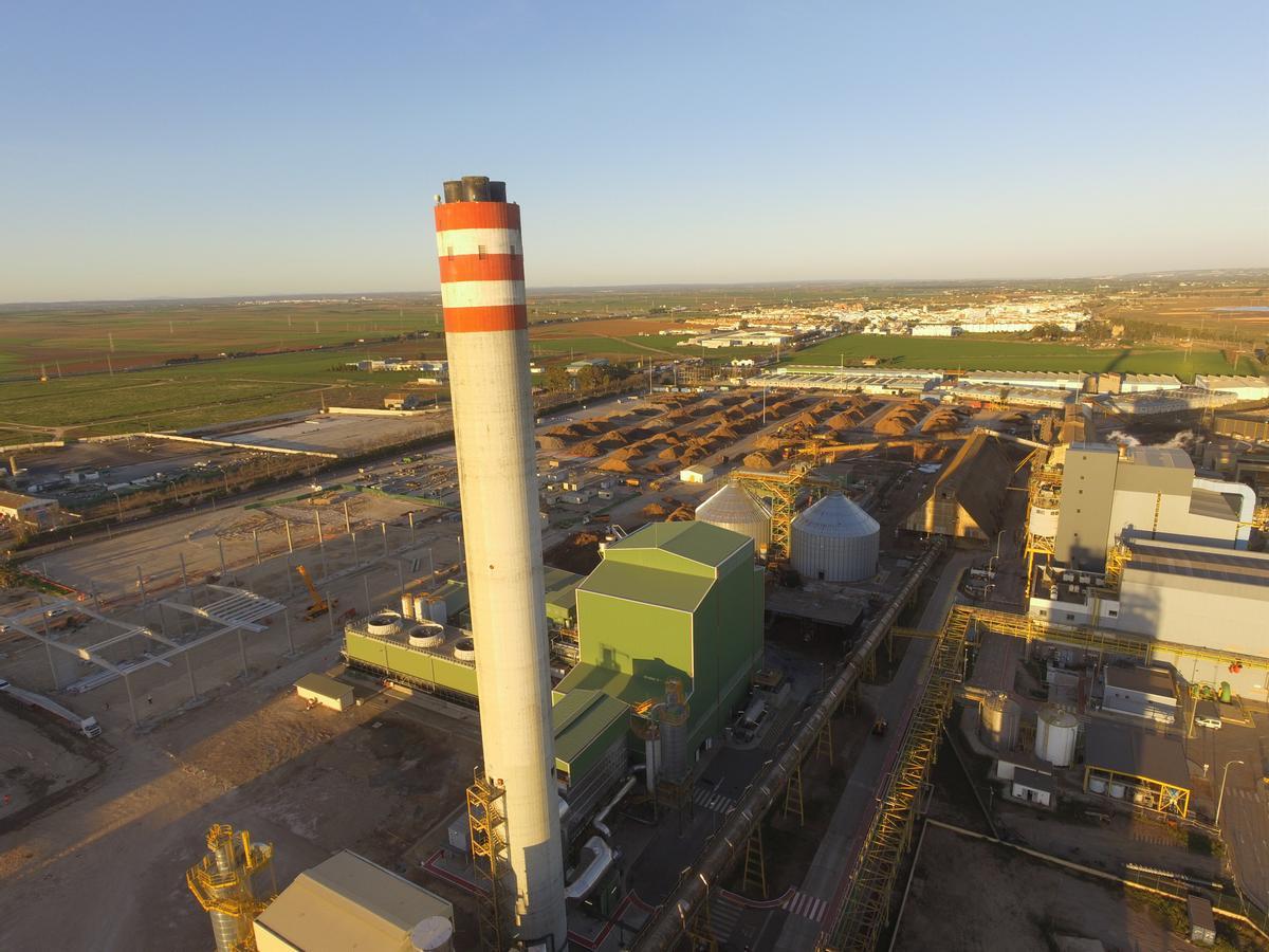 Planta de Ence en Huelva Planta de Ence en Huelva