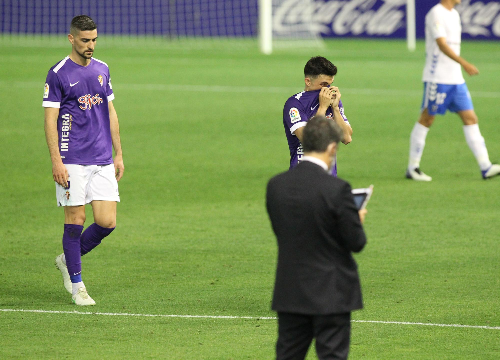 Las imágenes del partido entre el Tenerife y el Sporting (1-0)