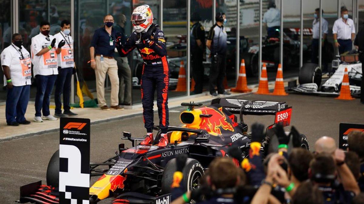 Verstappen tras su victoria en Abu Dhabi.